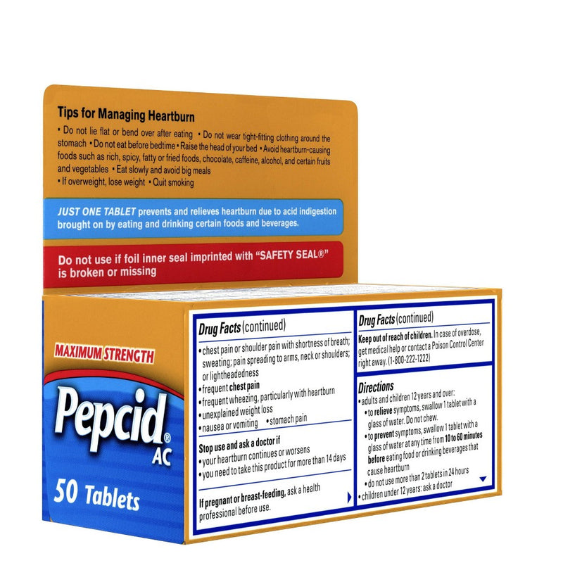 Pepcid AC Acid Reducers Maximum Strength - 50ct