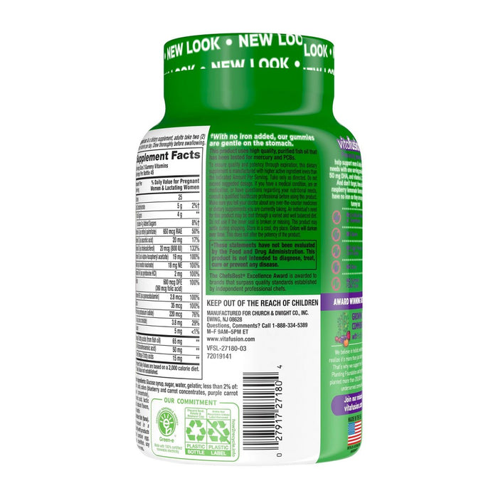 Vitafusion PreNatal Gummy Vitamins - Lemon & Raspberry Lemonade- 90ct -EXP 09/22