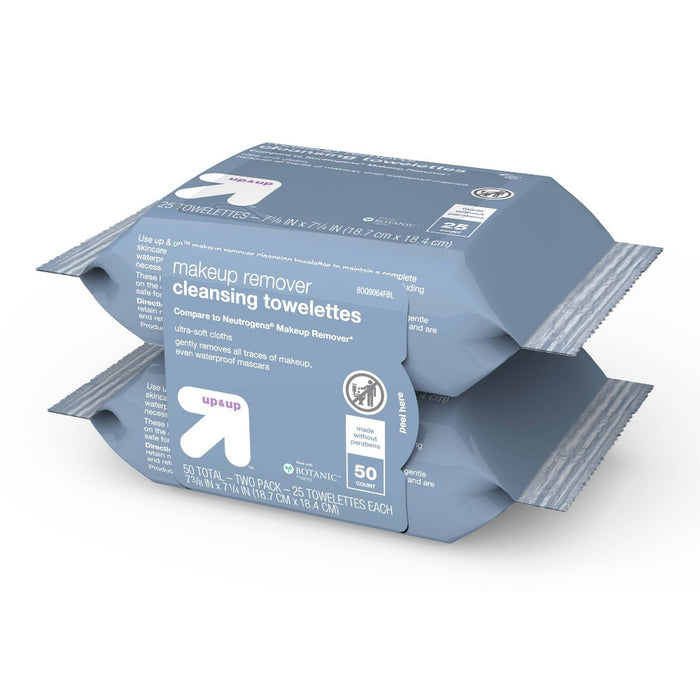 Makeup Remover Facial Wipes - 50ct - up & up
