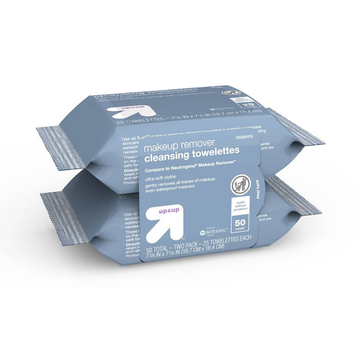 Makeup Remover Facial Wipes - 50ct - up & up