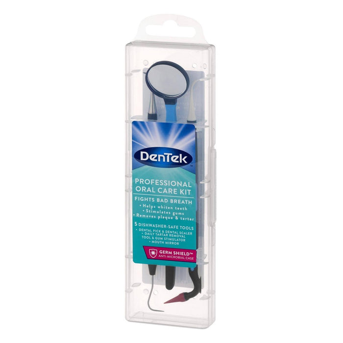 DenTek Professional Oral Care Kit - 1ct Kit with Dental Pick & Scaler, Tartar Removal Tool & Gum Stimulator, and Mouth Mirror