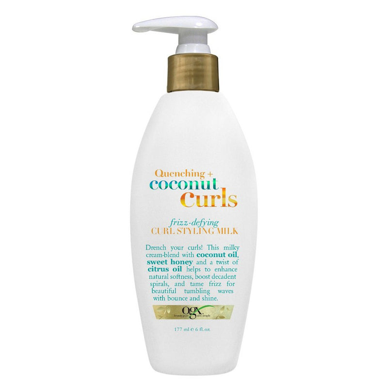 OGX Quenching + Coconut Curls Frizz Defying Curl Styling Milk - 6 fl oz