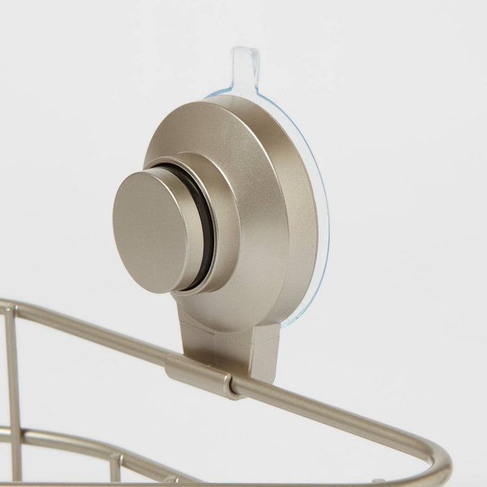 Wire Corner Suction Basket Matte Satin - Made By Design
