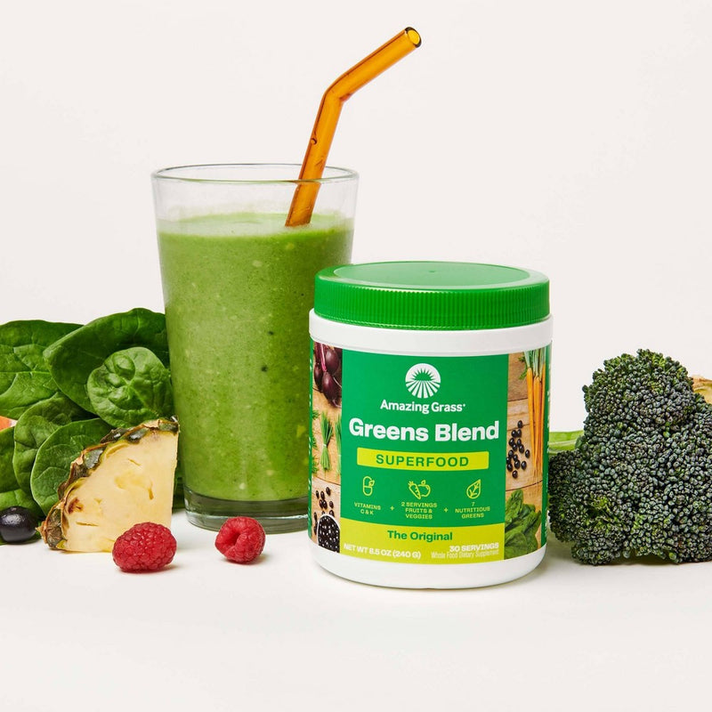 Amazing Grass Greens and Superfood Blend Powder - Original - 8.5oz