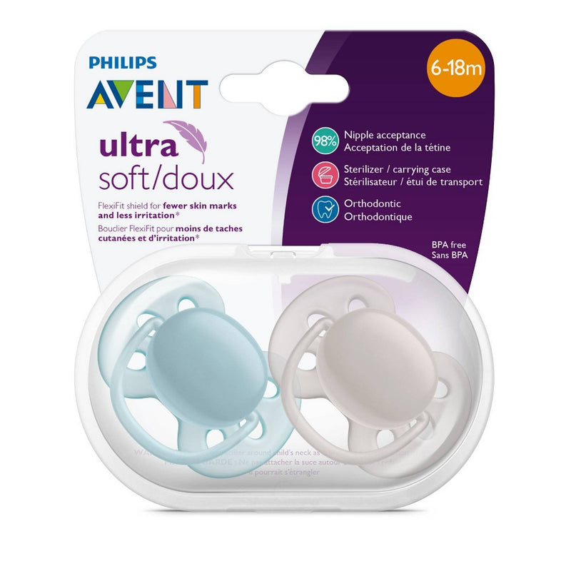Philips Avent 2pk Ultra Soft Pacifier - 6-18 Months