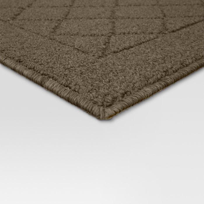 1'8"x2'6" Diamond Clarkson Washable Tufted And Hooked Accent Rug Tan - Threshold