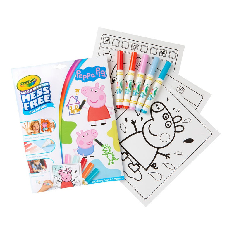 Crayola Color Wonder Peppa Pig Coloring Pages Set