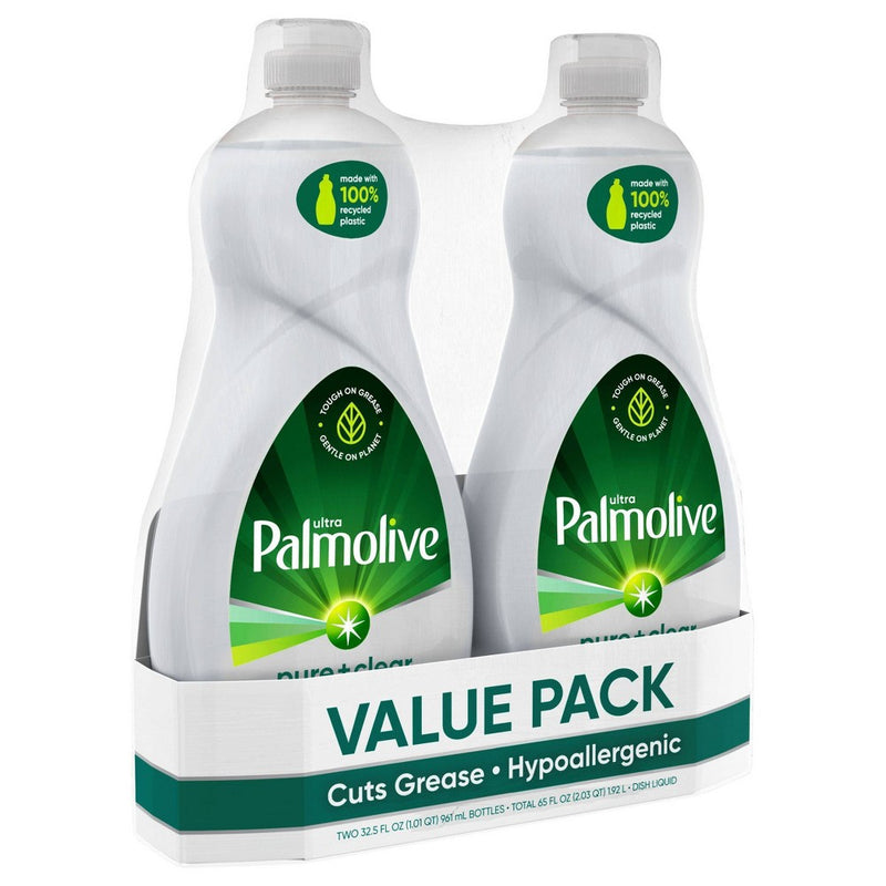 Palmolive Ultra Pure + Clear Liquid Dish Soap - 32.5 fl oz/2pk