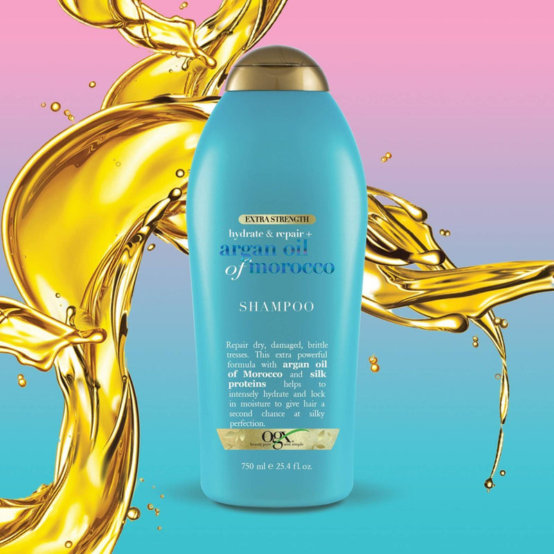 OGX Extra Strength Argan Oil of Morocco Shampoo for Dry, Damaged Hair - 25.4 fl oz