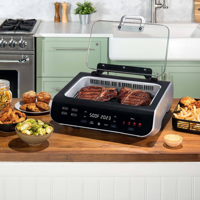 Gourmia FoodStation 5-in-1 Smokeless Grill & Air Fryer with Smoke-Extracting Technology (LOCAL PICKUP ONLY)
