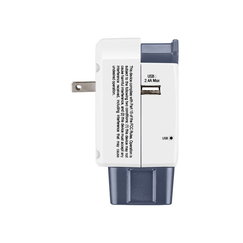 Travel Smart by Conair All-in-One Adapter with USB Port