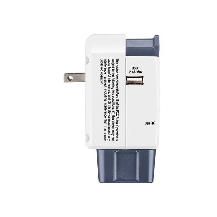 Travel Smart by Conair All-in-One Adapter with USB Port