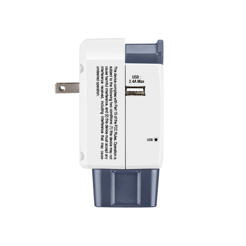 Travel Smart by Conair All-in-One Adapter with USB Port