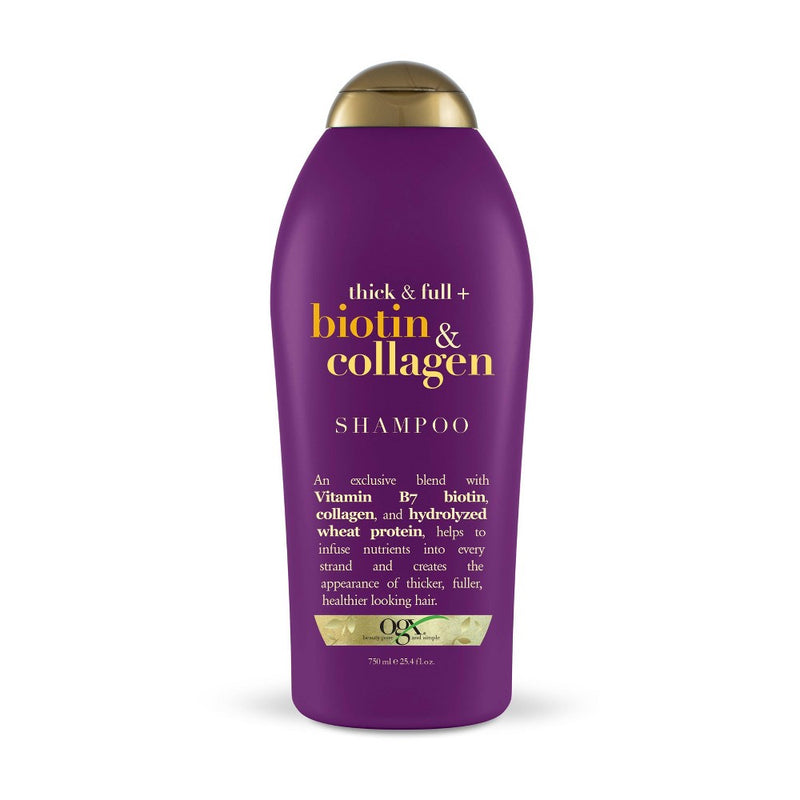 OGX Thick & Full Biotin & Collagen Salon Size Volumizing Shampoo for Thin Hair - 25.4 fl oz