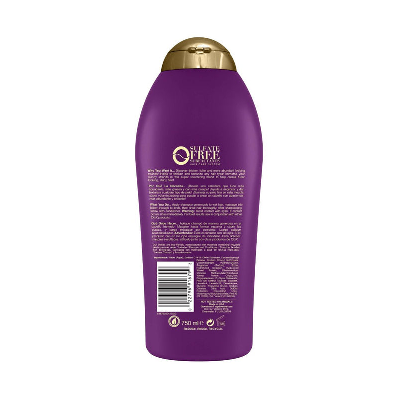 OGX Thick & Full Biotin & Collagen Salon Size Volumizing Shampoo for Thin Hair - 25.4 fl oz