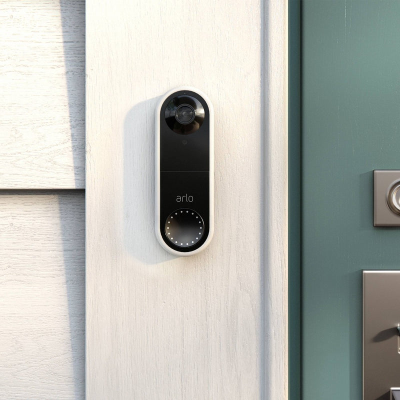 Arlo Essential 1080p Wired Video Doorbell - White