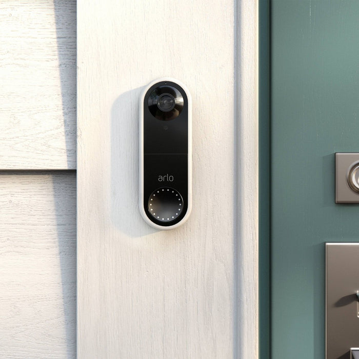 Arlo Essential 1080p Wired Video Doorbell - White