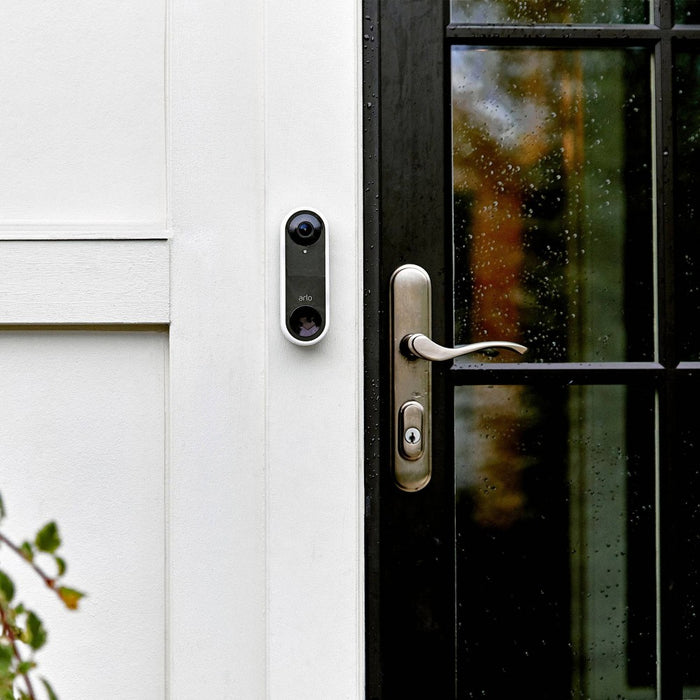 Arlo Essential 1080p Wired Video Doorbell - White