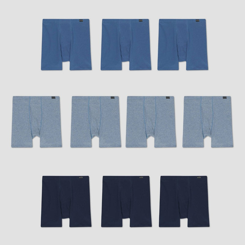Hanes Men's Comfort Soft Super Value 10pk Waist Band Boxer Briefs - Colors May Vary L