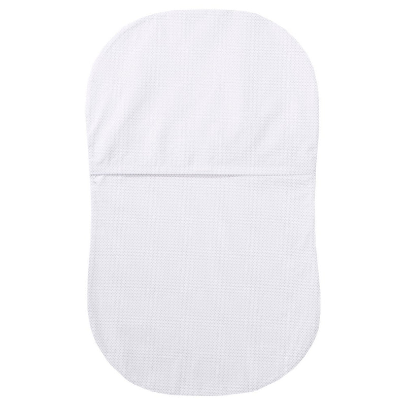 HALO Innovations Bassinest 100% Cotton Fitted Sheet - Gray Pin Dot