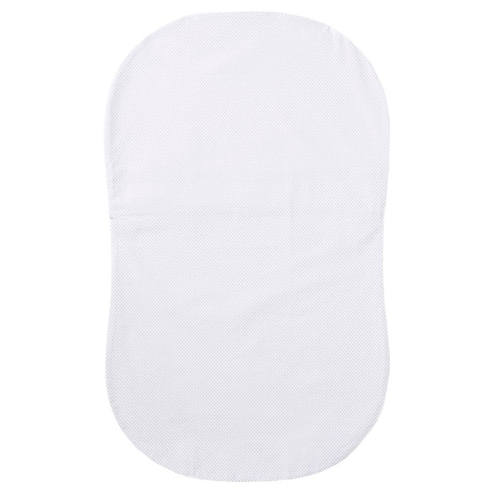 HALO Innovations Bassinest 100% Cotton Fitted Sheet - Gray Pin Dot