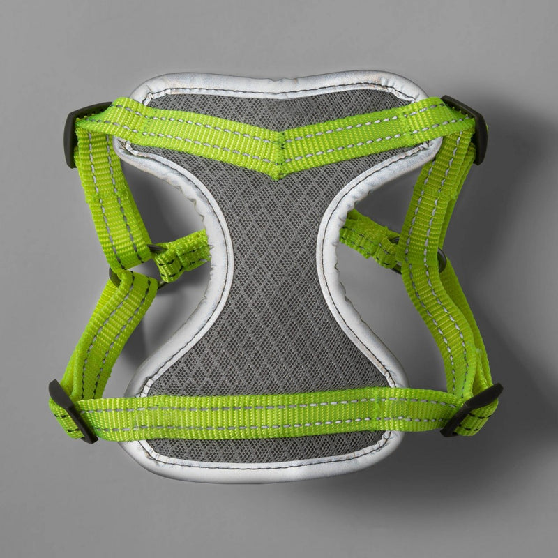 Standard Mesh Comfort Dog Harness - Gray/Neon - S - Boots & Barkley5