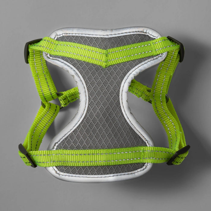 Standard Mesh Comfort Dog Harness - Gray/Neon - S - Boots & Barkley5