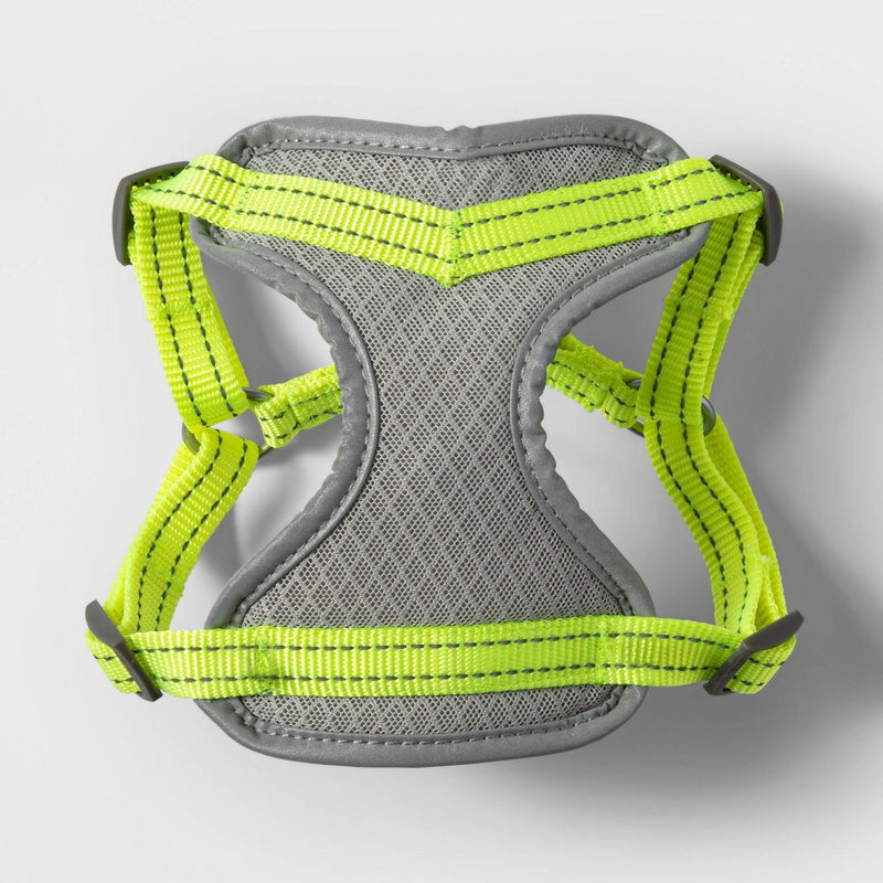 Standard Mesh Comfort Dog Harness - Gray/Neon - S - Boots & Barkley5