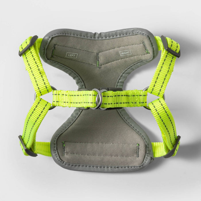 Standard Mesh Comfort Dog Harness - Gray/Neon - S - Boots & Barkley5
