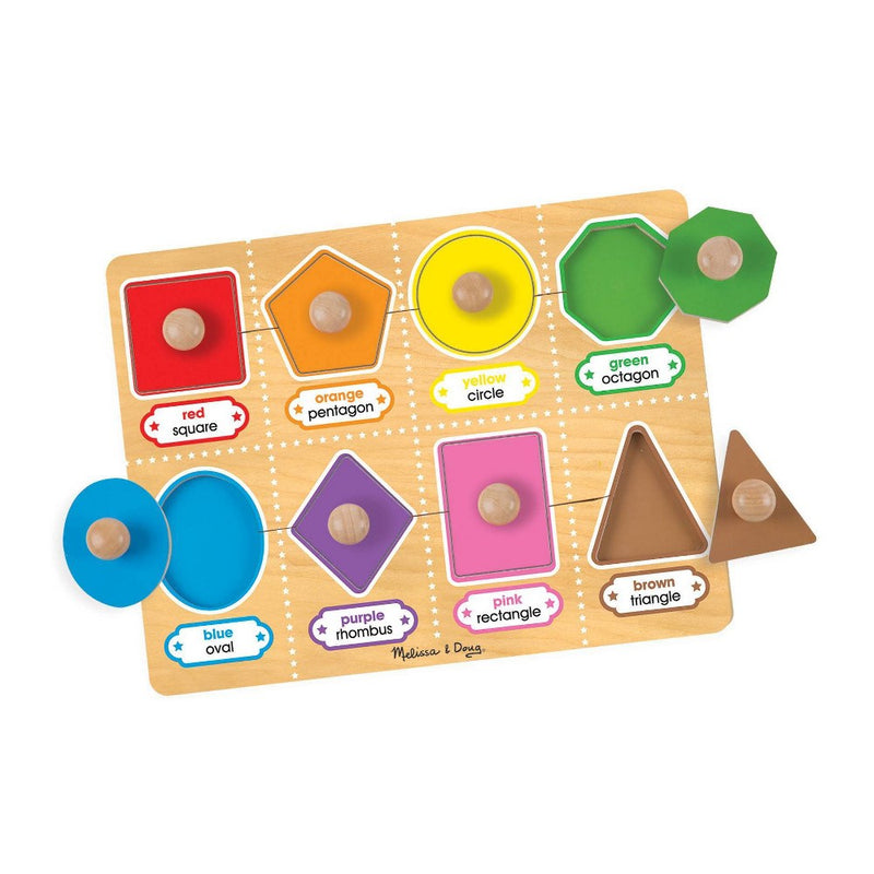 Melissa & Doug Jumbo Knob Shapes 8pc
