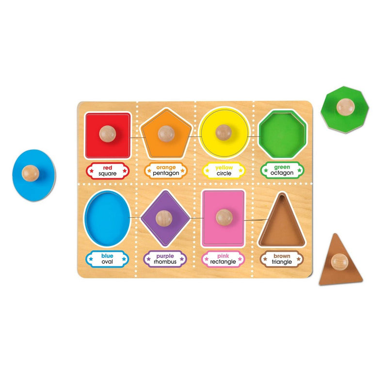 Melissa & Doug Jumbo Knob Shapes 8pc