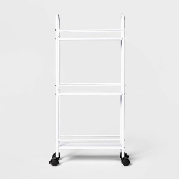 Narrow Storage Cart White - Room Essentials