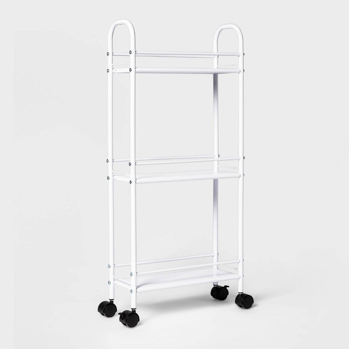 Narrow Storage Cart White - Room Essentials