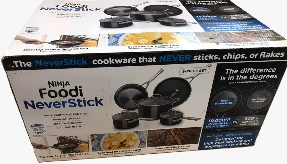Ninja Foodi NeverStick Essential 9pc Nonstick Cookware Set (LOCAL PICKUP ONLY)
