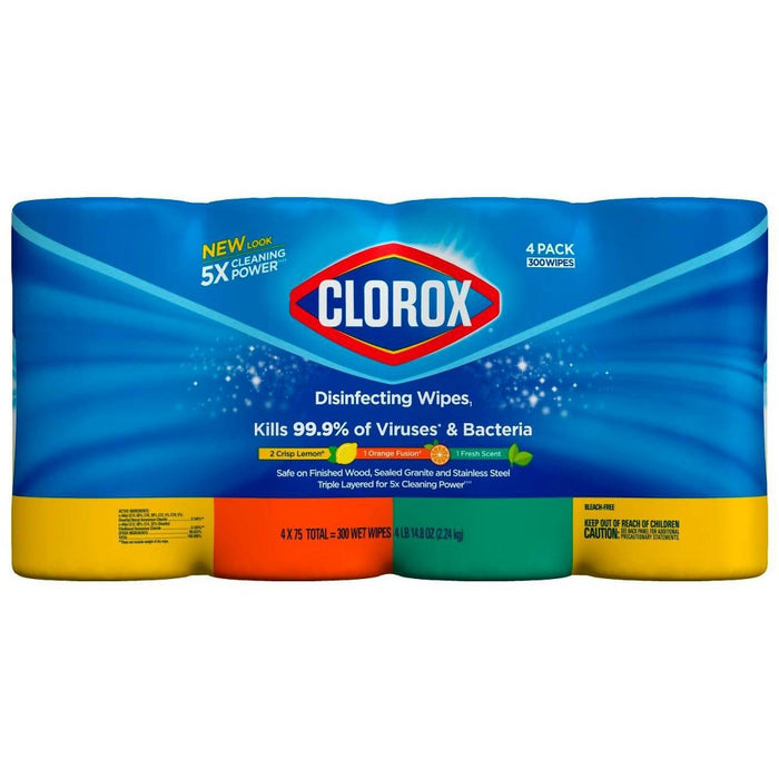 Clorox Disinfecting Wipes Value Pack - 75ct/4pk