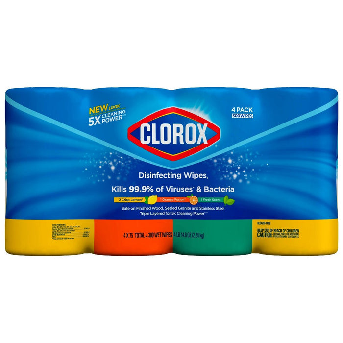 Clorox Disinfecting Wipes Value Pack - 75ct/4pk
