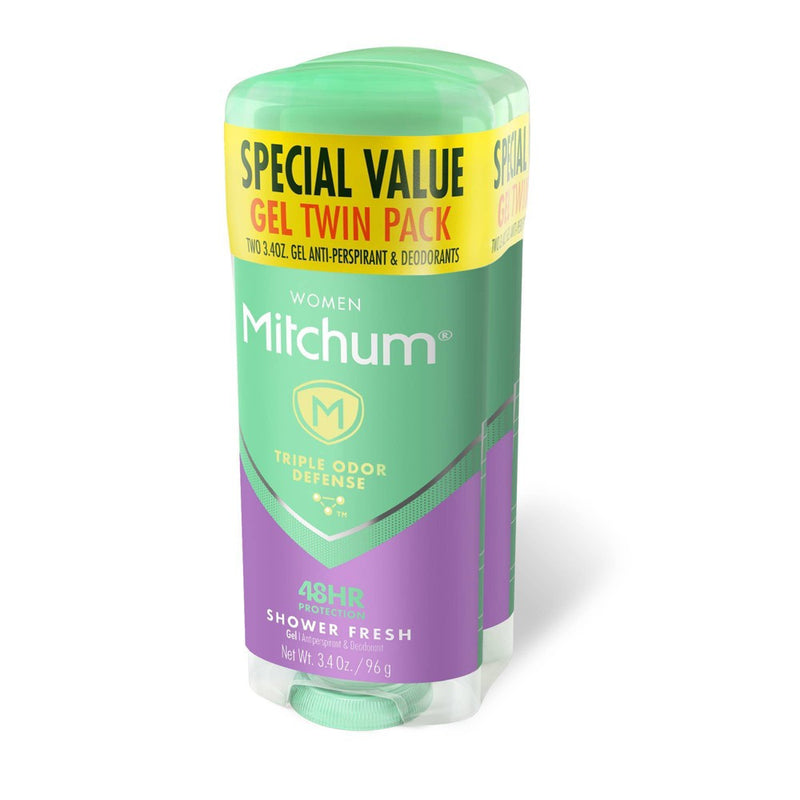 Mitchum Women's Advanced Control Shower Fresh Gel Antiperspirant & Deodorant Twin Pack - 6.8oz