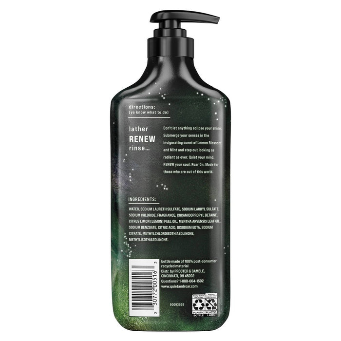 Quiet & Roar Lemon Blossom & Mint Body Wash with Essential Oils-16 oz2