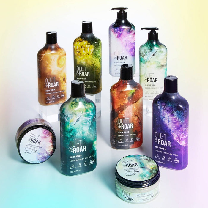 Quiet & Roar Lemon Blossom & Mint Body Wash with Essential Oils-16 oz2