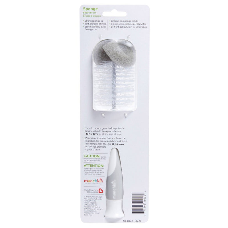 Munchkin Sponge Bottle Brush - Gray