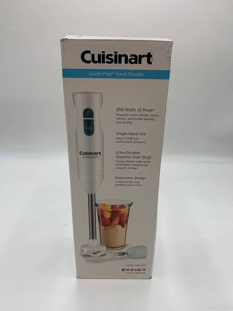 Cuisinart Quick-Prep Single-Speed Hand Blender - White - CHB-60TG