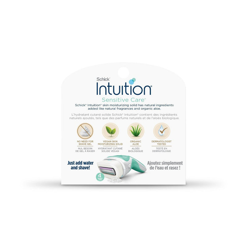 Schick Intuition Sensitive Care Women's Razor Blade Refills - 3ct