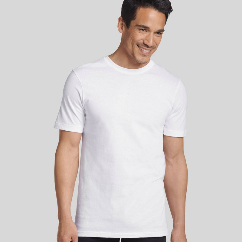 Jockey Generation Men's Stay New Cotton 3pk Crew Neck Short Sleeve T-Shirt - White M