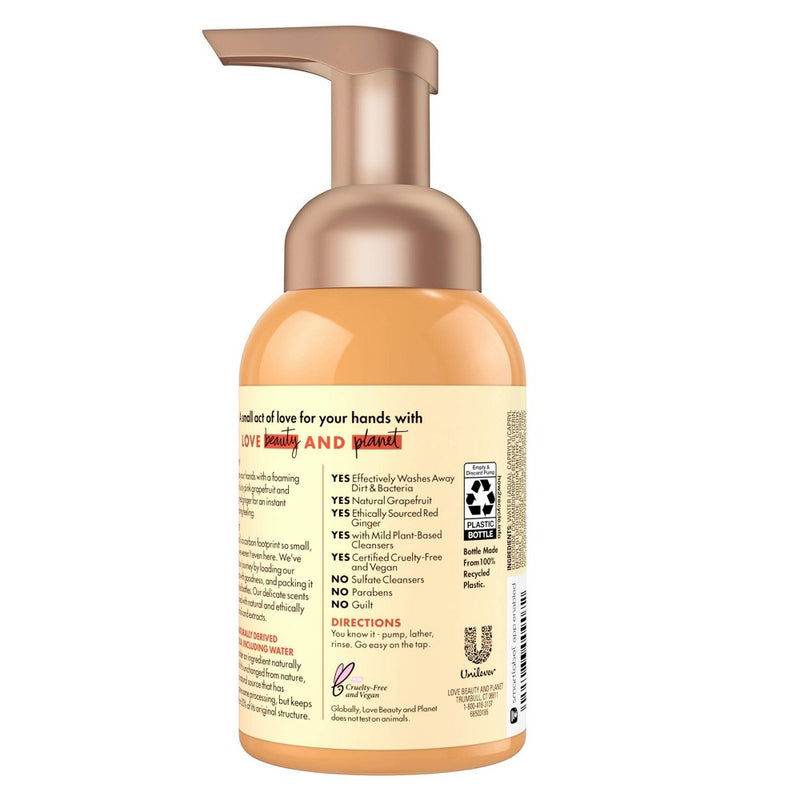 Beloved Grapefruit Oil & Red Ginger Foaming Hand Wash Soap - 8 fl oz