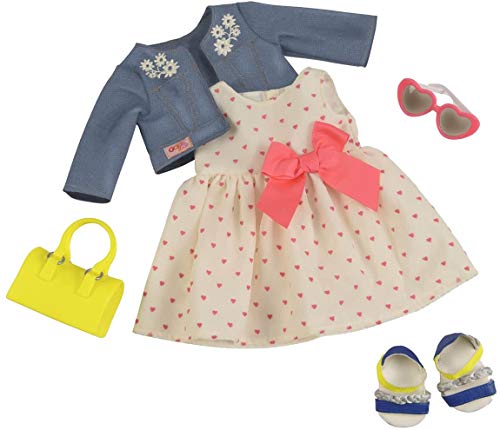 Our Generation Deluxe Bright As The Sun Heartprint Dress Outfit (LOCAL PICKUP ONLY)