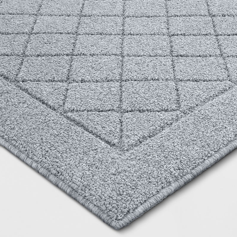 2'X7' Runner Diamond Clarkson Washable Tufted And Hooked Rug Gray - Threshold (LOCAL PICKUP ONLY)