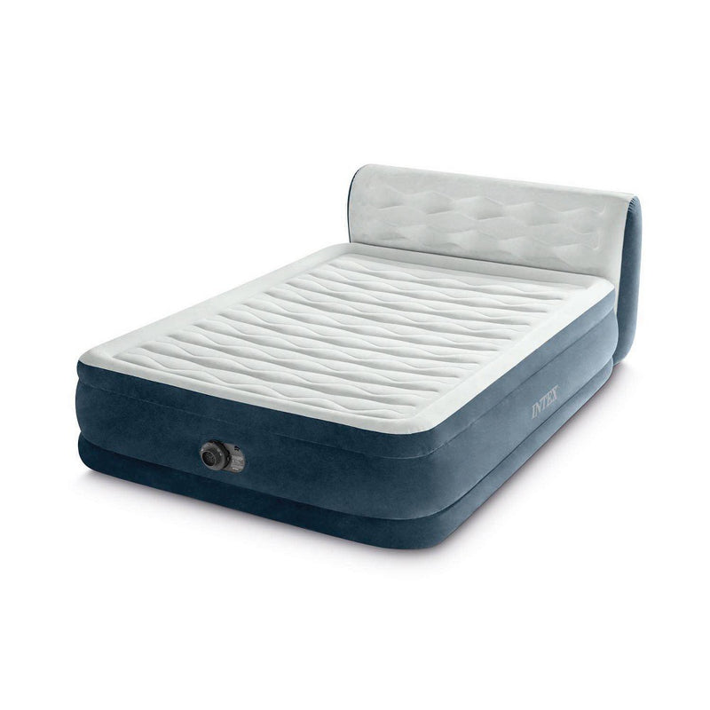 Intex 18" Pillow Top Air Mattress with Electric Pump and Headboard - Queen Size (LOCAL PICKUP ONLY)