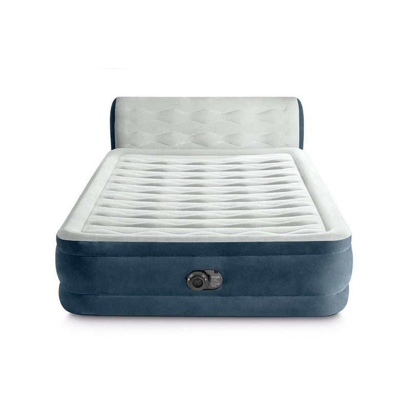 Intex 18" Pillow Top Air Mattress with Electric Pump and Headboard - Queen Size (LOCAL PICKUP ONLY)