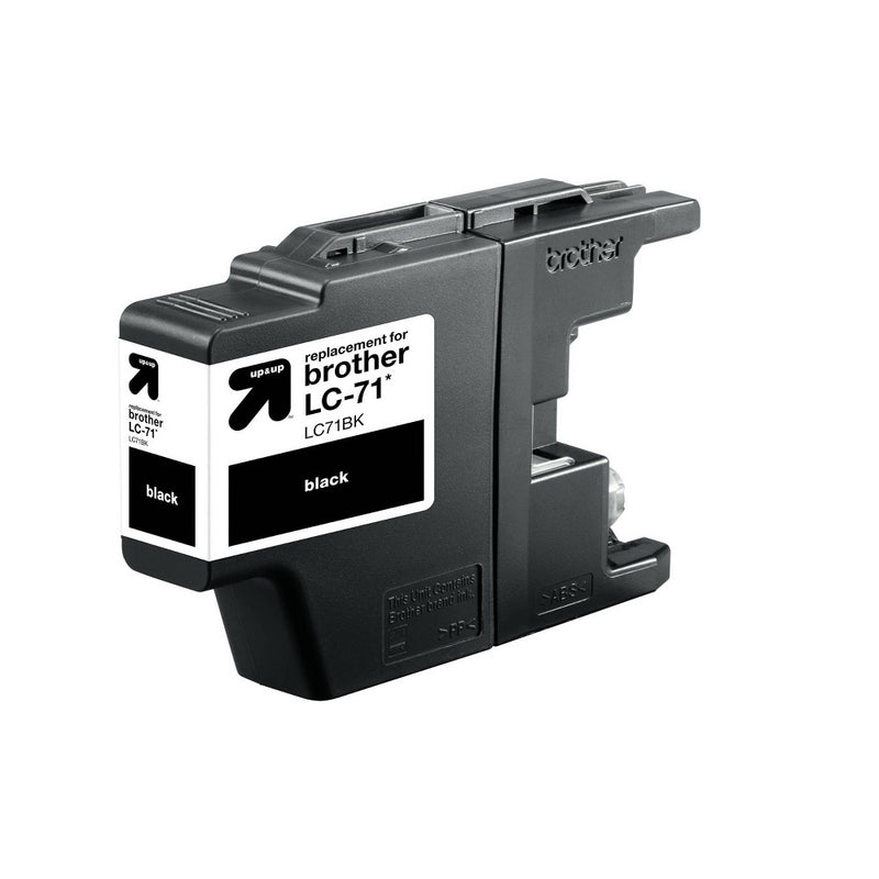 Remanufactured Single Black Standard Ink Cartridge - Compatible with Brother LC 71 Ink Series Printer - up & up