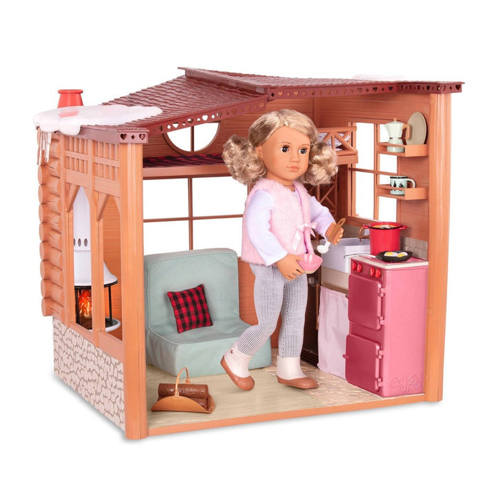 Our Generation Cozy Cabin Dollhouse Playset for 18" Dolls (LOCAL PICKUP ONLY)